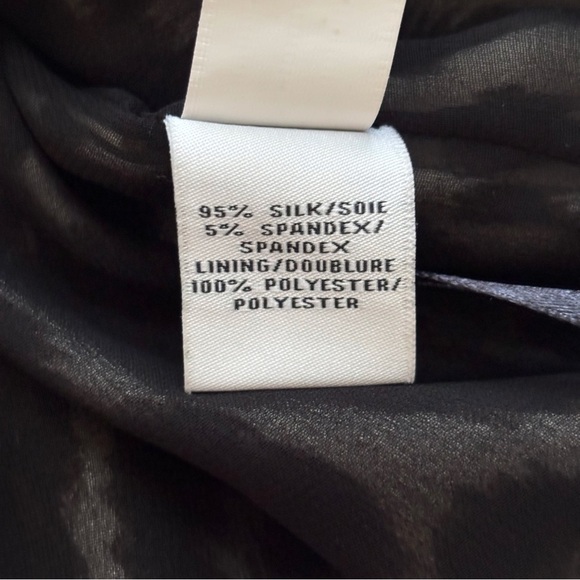 Diane Von Furstenberg Jackie Silk Tank Top XS Cheetah Print Black - Picture 7 of 9